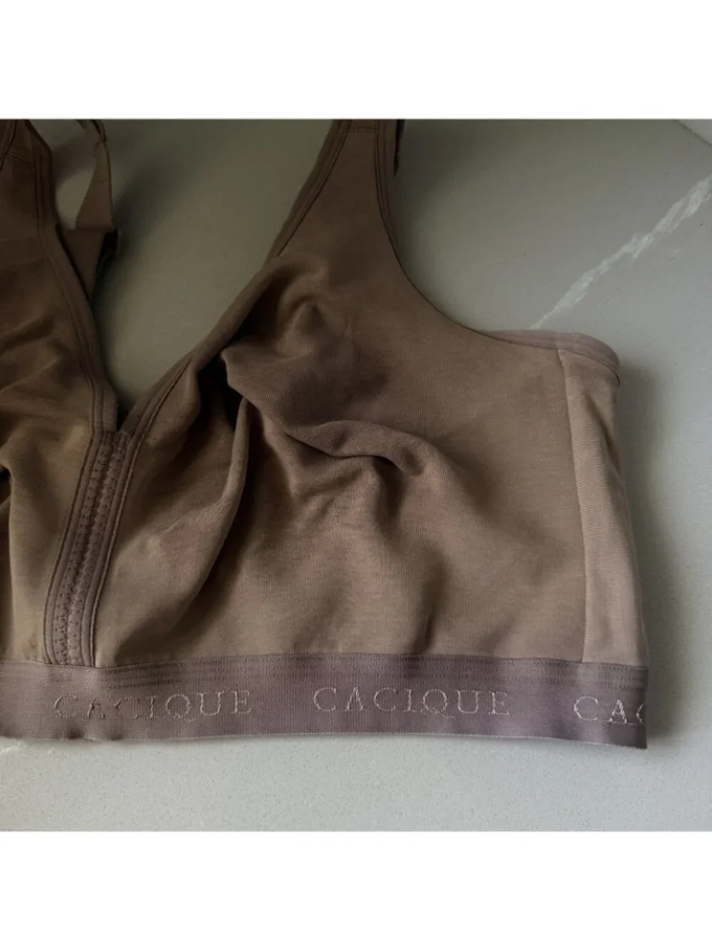 Cacique Lot Of 3 Bras Unlined No Wire 46/48DDD Poly Cotton Blend - Picture 4 of 7